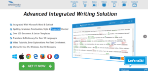 whitesmoke proofreading software dashboard