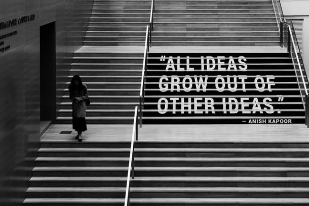 all ideas grow out of other ideas